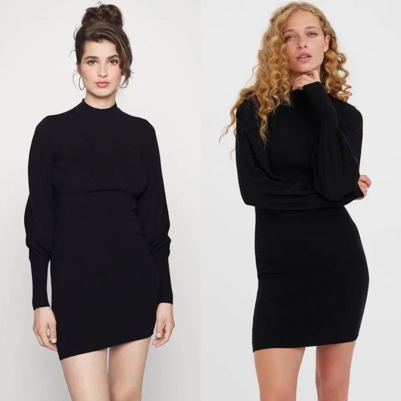 VERO MODA Holly Karris Blouson Sleeve Sweater Dress - Picture 13 of 14